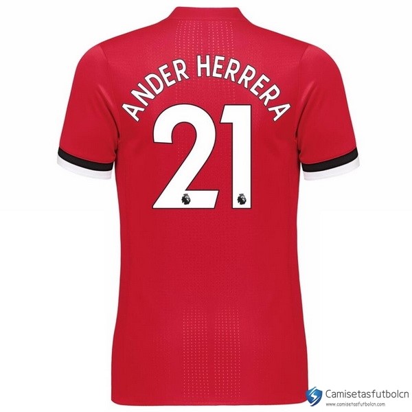 Camiseta Manchester United Primera equipo Ander Herrera 2017-18
